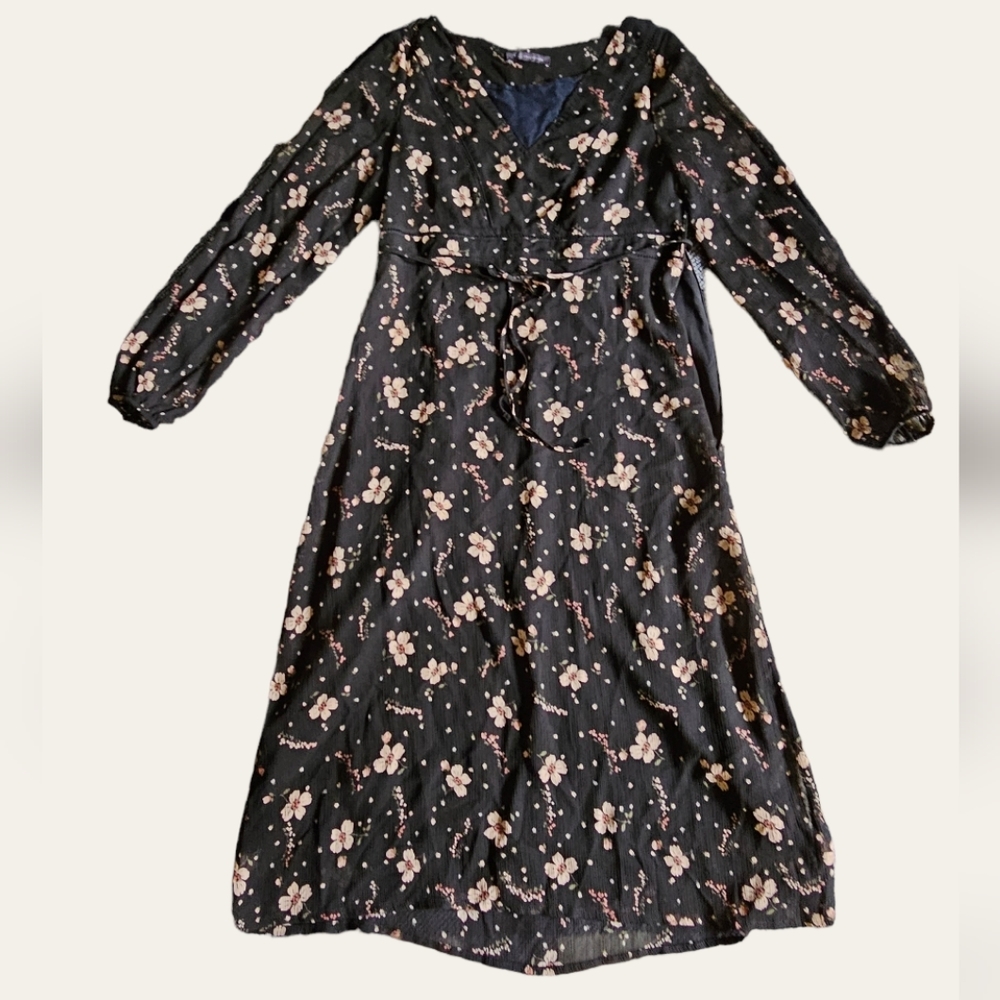 Marks and Spencer cottegecore floral dress, size L